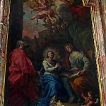 AnneGiuLungara Saint Anne teaching the Virgin Mary to read from the church of San Giuseppe alla Lungara in Rome